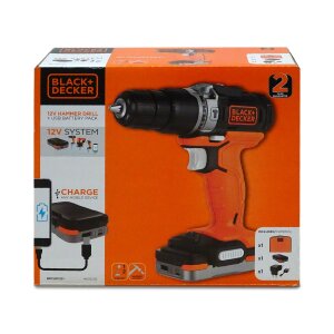 Black & Decker BDCHD12S1 1x 1,5Ah + Power bank +...