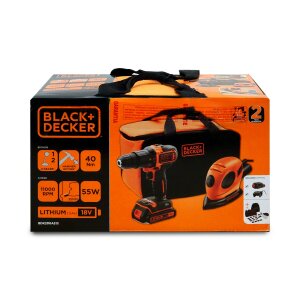 Black & Decker BDK200AS1S Akku-Schlagbohrmaschine und...