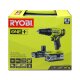 Ryobi One+ R18DD4-242S Akku-Bohrschrauber 18 V 2-Gang inklusive 2 Akkus