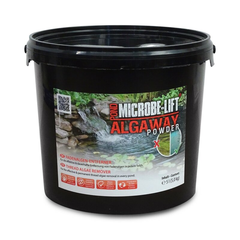 Microbe-Lift Pond Algaway Powder - 5000 g - Effektiver Fadenalgenentferner für Teiche