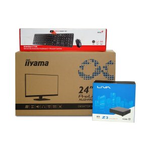 YNISEK Solution Mini-PC i5-10210U, 16GB, 2TB + 24 Zoll...