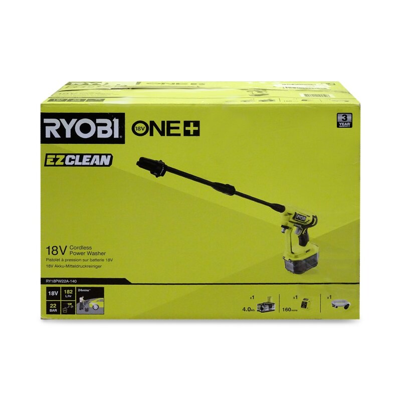 Ryobi ONE+ RY18PW22A-140 Akku-Mitteldruckreiniger