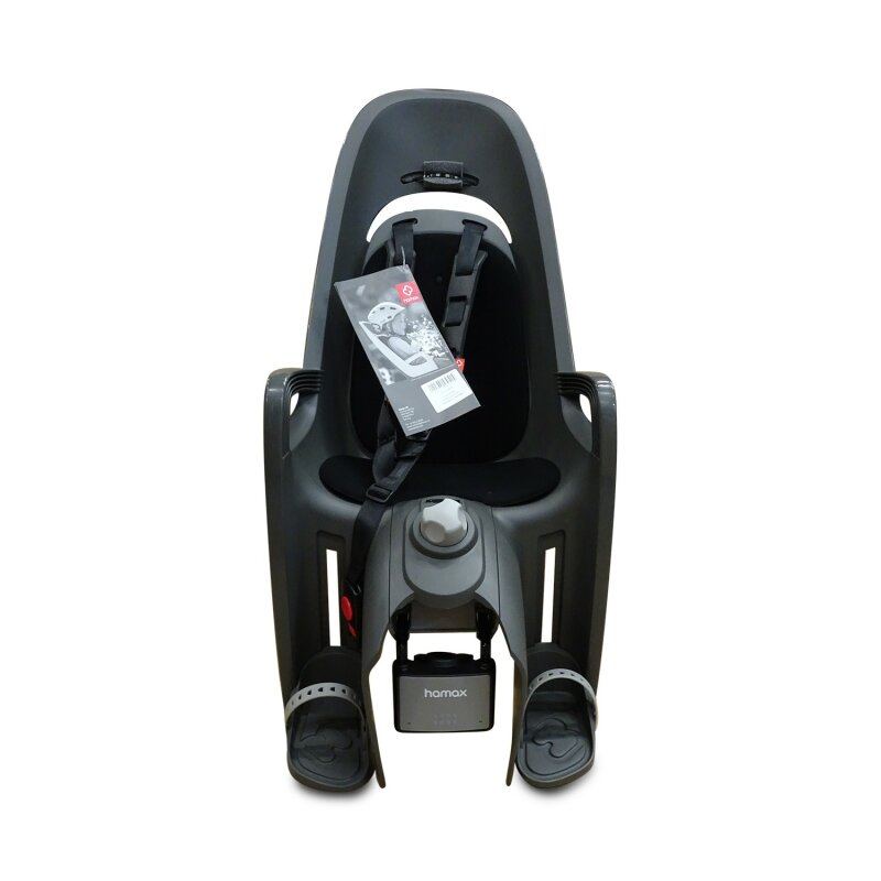 Hamax Zenith Relax Fahrradkindersitz mit Rahmenhalterung grau/schwarz