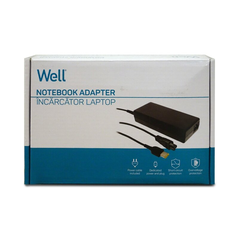 Well PSUP-NBT-LE02-WL Power Supply für IBM/Lenovo Notebook (20V, 3.25A, 65W) Jack 7.9x5.4 Netzteil