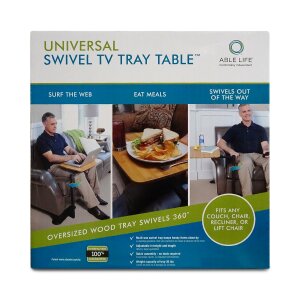 Able Life Universal Swivel TV Tray Table, Verstellbarer...