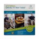 Able Life Universal Swivel TV Tray Table, Verstellbarer Esstablett und Laptop-Schreibtisch, Drehbar Bambus-Beistelltisch