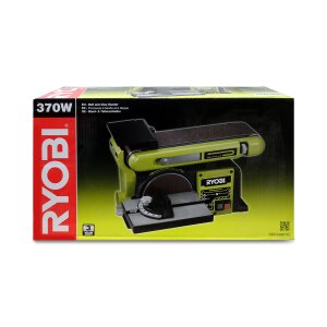 Ryobi RBDS4601G Tisch-Schleifmaschine Bandtellerschleifer...