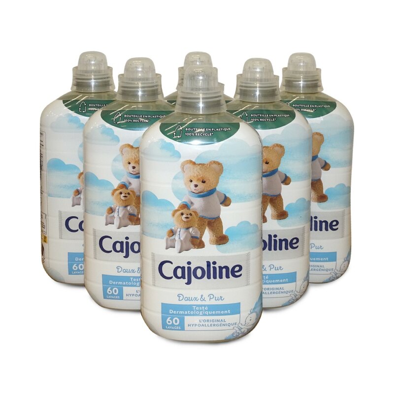 Cajoline LOriginal Weichspüler, hypoallergen, 60 Waschgänge, 6 Stück